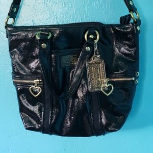 Black and Gold Coach purse